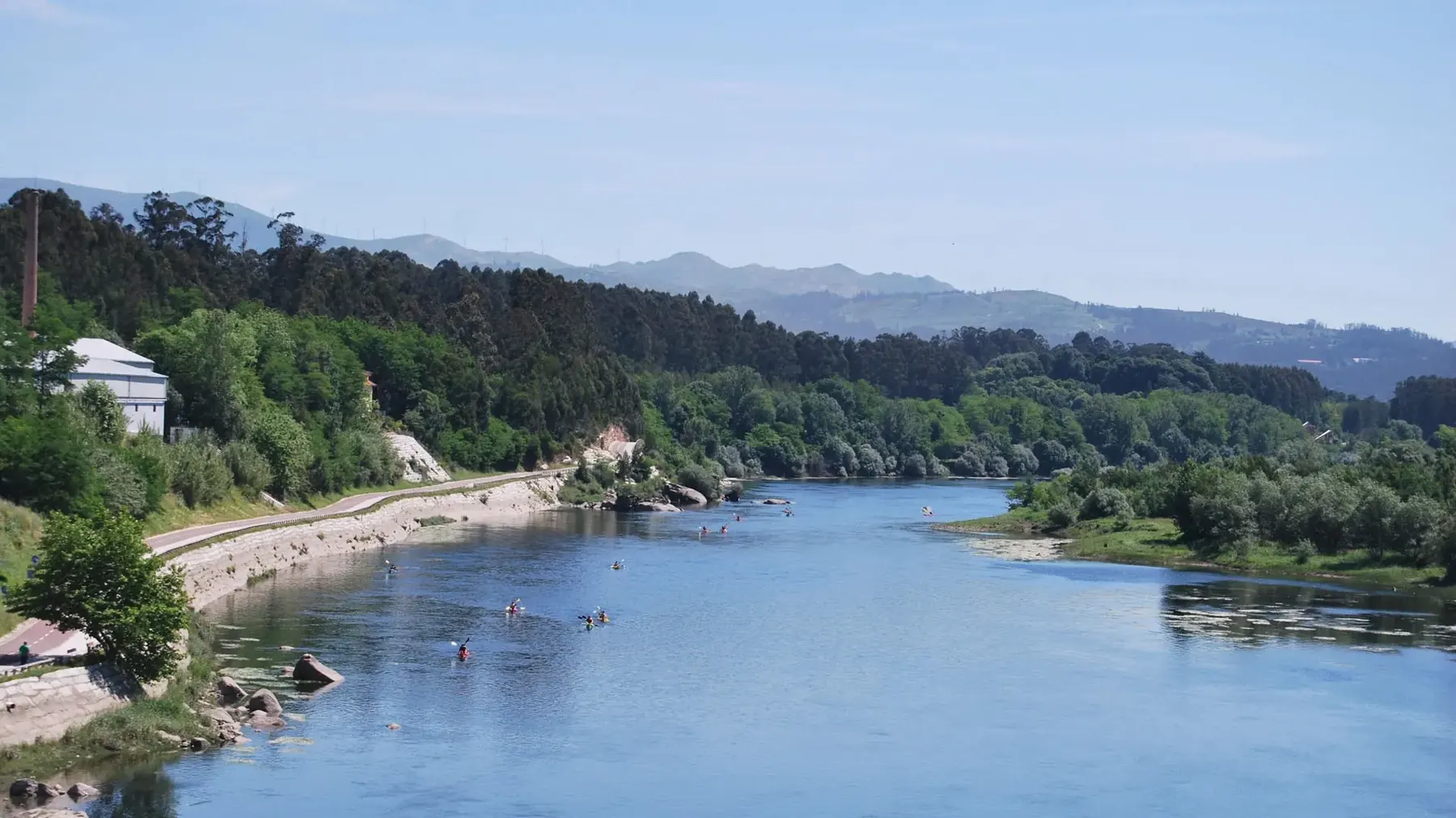 El río Miño a su paso por Salvaterra